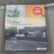 Microsoft Office Professional Edition 2003 OEM NEW SEALED Genuine COA Windows XP picture