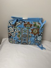 Vera Bradley Bali Blue Mini Laptop Case Padded 12” X 8.5” Rare NWT picture