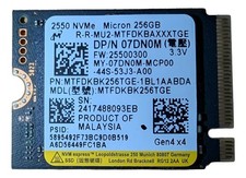 Lot Of 10 Micron 256GB 2550 M.2 NVMe SSD MTFDKBK256TGE-1BL1AABDA 07DN0M picture