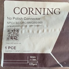 Corning No Polish SC/UPC Single-Mode Fiber Connector NPCP-SCU-SM-48 Blue picture