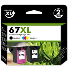 67XL Ink Cartridge for HP 67 Deskjet 2700 2700e 2755e 2800e 2855e 4155e Printer picture