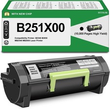 Compatible w/ Lexmark B251X00 Black Toner B2546 B2650 MB2546 MB2650 10K Yield picture