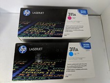 LOT OF 2 HP LASERJET 311A MAGENTA Q2683A, CYAN Q2681A - 3700 picture