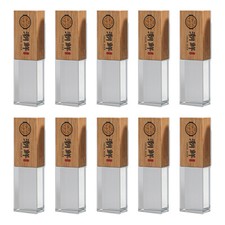 Lot 30PCS 1/2/4/8/16GB Crystal Engraved Wood USB Flash Drive Memory Custom Logo picture