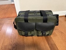 Waterfield Designs X-Air Duffle Green X-pac & Black Leather Brand New picture