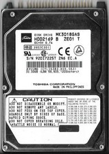 TOSHIBA MK3018GAS HDD2169 B ZE01 T 30GB ATA/IDE HARD DRIVE BAD SECTORS READ picture