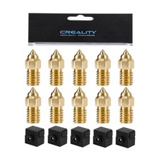 Creality Ender 3 V3 SE Nozzle Kit 10Pcs 0.4mm Brass Nozzles + 5 Silicone Socks picture