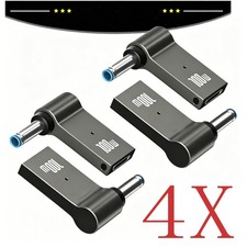 4x 100W USB Type C Female to DC Male Jack 4.5x3.0 mm Fast Adapter for HP Laptop picture