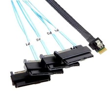 PCIE Silmline SAS 4.0 38pin SFF-8654 4i conversions SFF-8482 picture