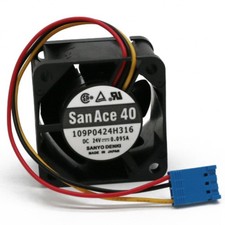 3pcs for SANYO DENKI San Ace 40 24V 1028 109P0424H316 0.095A Plug Cooling Fan picture
