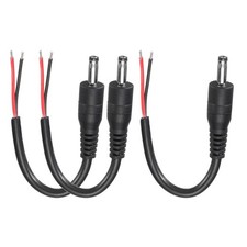 MECCANIXITY 3pcs DC Power Pigtails Cable, 3.5mm x 1.35mm Male 1.2mm x 10cm picture