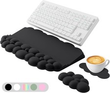Ergonomic Wrist Rest for Keyboard and Mouse, Soft Memory Foam Cloud Keyboard ... picture