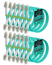 VANDESAIL 12 Pack 0.5M/1.6ft OM3 LC to LC Multimode Fiber Patch Cable | Duple... picture