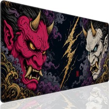 CFMSFKEJI Large Gaming Mouse Pad, Japanese Demon 35.4L x 15.7W inches picture