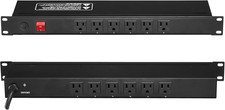 12 Outlet Horizontal 1U Rack Mount PDU Power Strip for Network Server picture