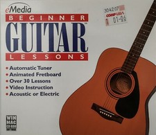 Beginner Guitar Lessons (eMedia) Win Mac CD-ROM Over 30 Lessons picture