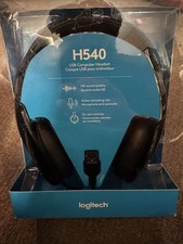 New Logitech H540 USB Headset -on ear volume control picture
