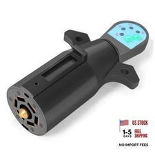 7 Pin Trailer Plug Tester, 7 Way Wiring Tester for RV, Round Trailer Light picture