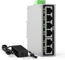 Industrial 4P Full Gigabit POE+ Switch w/Industrial DIN-Rail 2G Uplink Port 60W picture