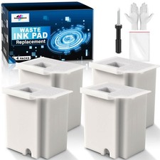 Waste Ink Pad Replacement with Reset 4.7 x 6.1 x 3.6 inches, White Pad4 picture