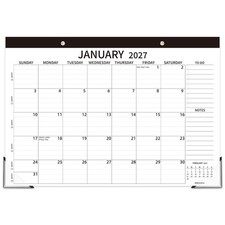 Desk Calendar 2027-2028 17 W x 12 H Large 18 Months Home Office Sekipamu January picture