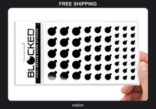 57 Pack Webcam Privacy Stickers Black Vinyl Restickable Covers for Laptops picture