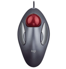 Logitech T-BC21 Marble Mouse USB Ergonomic Ball Wired Mouse 804377-0000 picture