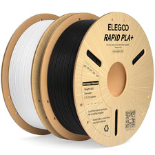 Rapid PLA plus Filament 1.75Mm Black & White 2KG, PLA+ 3D Printer Filament for 6 picture