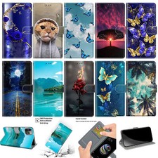Butterfly Flower Wallet Cover Case For OPPO A1 A58 A57 A77 A54 A17 A53 A93 A55 picture