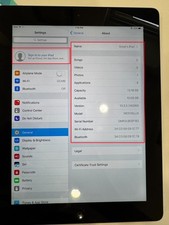 TESTED Apple iPad 4th Gen A1458 16GB Wi-Fi 9.7