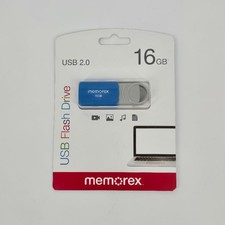 Memorex - USB 2.0 Flash Drive - 16GB - Blue - New picture