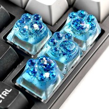 Artisan Resin Keycap Cute Paw Cat - 1U OEM Profile Aesthetic Keycap picture