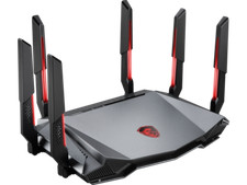 MSI RadiX AXE6600 WiFi 6E Tri-Band Gaming Router  support 2.5GHz/5GHz/6GHz, AI Q picture