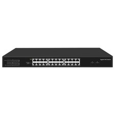 26-Port Unmanaged Gigabit PoE Switch 24x PoE Ports 2x SFP Uplink 60W Fanless picture