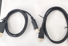 2x HDMI Cable Standard Male to Male Black 1:1 Connection Split Duplication None picture