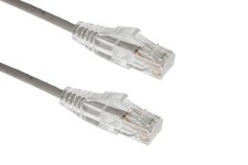 Cat6A Slim Snagless Ethernet Patch Cable, 10 ft, Gray picture