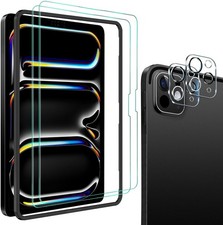 2+2 Pack Screen Protector for iPad Pro 11 Inch M4, Full Coverage Tempered Glass picture