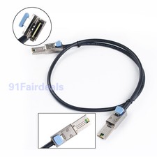 2Pcs/lot External HD Mini SAS SFF-8088 to SFF8088 Cable Mini SAS 26P 3FT 1M USA picture