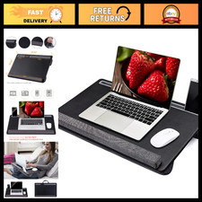 Extra Large Portable Laptop Desk with Mouse Pad, Phone Holder & Wrist Rest - Fit picture