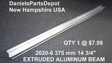 x1 BEAM 2020 X 375 MM EXTRUDED ALUMINUM T-SLOT FRAME 20x20-6 