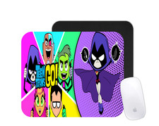 Raven Teen Titans Mouse Pad | Superhero Cartoon Desk Mat | Custom Action Gift picture