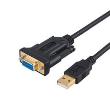 	USB to RS232 Adapter with PL2303 Chipset 6.6Ft USB 2.0 Male to RS232 Female ... picture