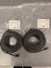 2 C2G Black Cat5e Cables Snagless Unshielded Ethernet Network Patch Cables 26971 picture