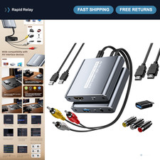 VHS to Digital Converter - USB Capture Card for VCR/DVD/Hi8/PS2/Wii, 1080P 30fps picture