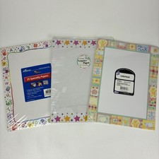 Decorative Border Printer Paper Lot 82 Sheets 8.5 x 11 Letterhead Packs picture