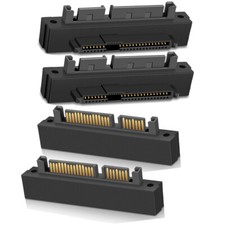 4Pcs SFF-8482 SAS To SATA 22 Pin Angle 90 Degree Hard Disk Adapter NEW picture