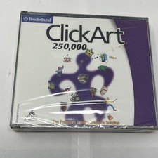 Broderbund ClickArt 250,000 Premium Quality Graphics Solution CD-ROM NEW SEALED picture