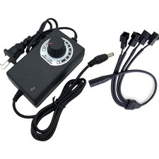 12V PC Fan Speed Controller, Fan Power Supply 100-240V AC to 3-12V DC 36W Adj... picture