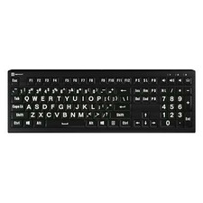 Logickeyboard XLPrint PC Astra 2 White on Black Keyboard picture