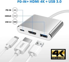 USB C to HDMI Adapter 4K Multiport USB 3.0 Digital AV HDTV Type-C Hub picture